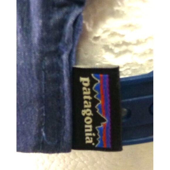 Patagonia Spellout Logo Netplus Blue Adjustable Snapback Hat - Picture 7 of 10